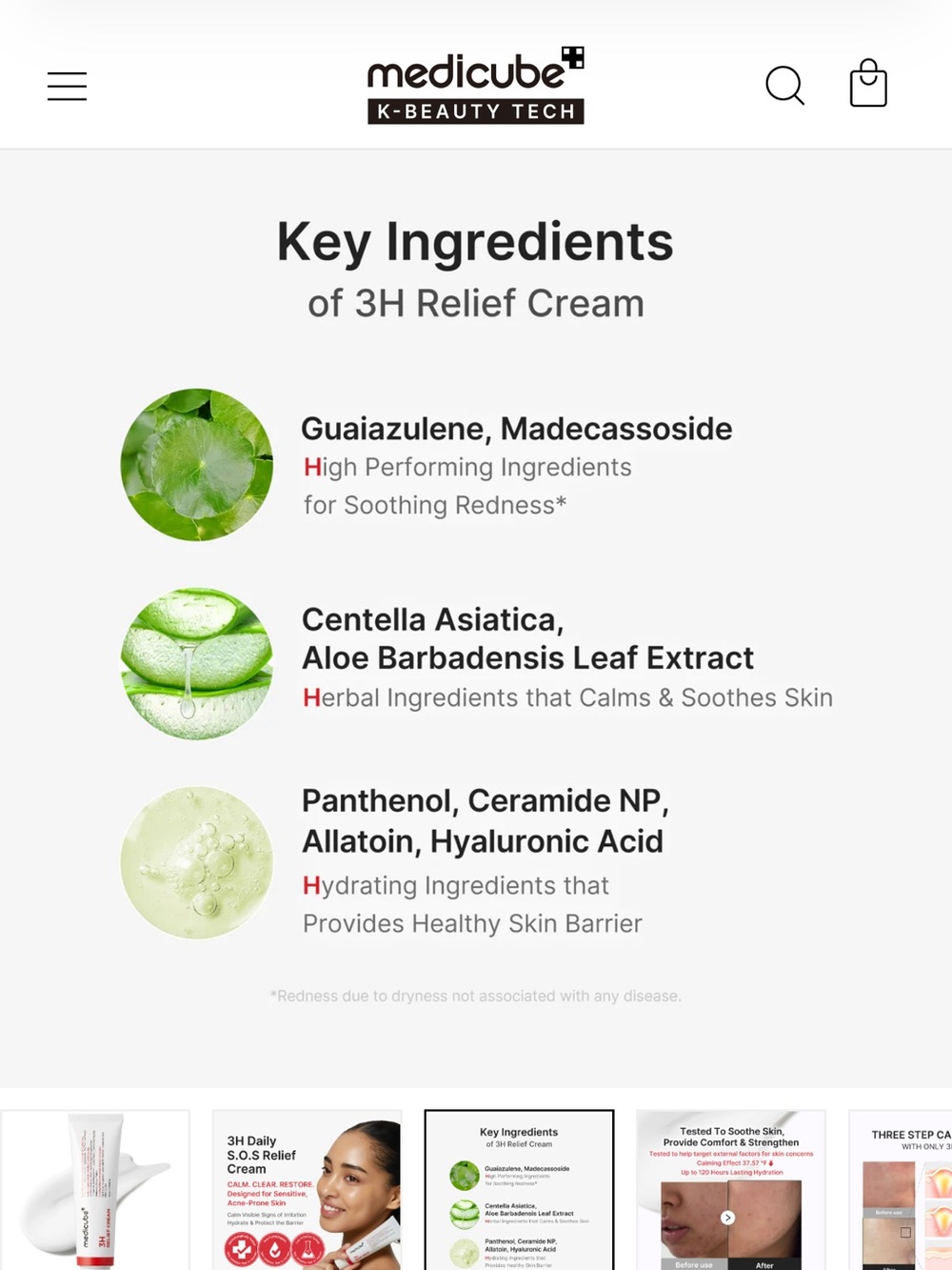 Medicube 3H Relief Cream - Picture 3 of 4